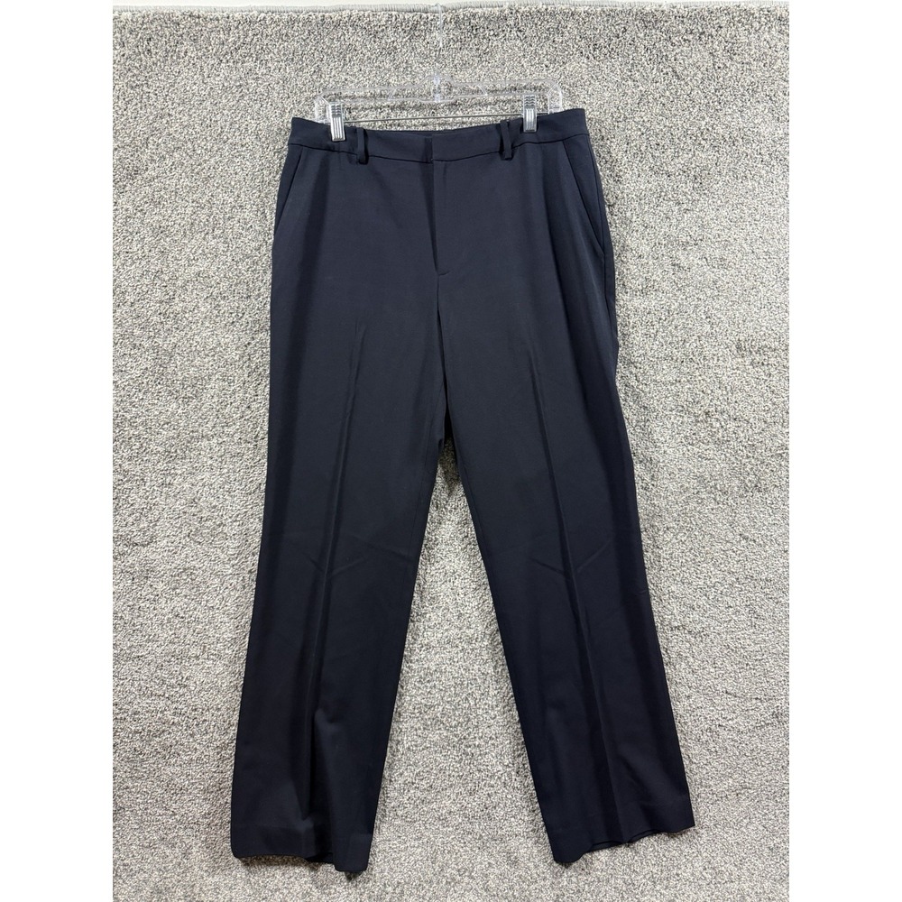 Lauren Ralph Lauren Womens Navy Blue Wool Blend Dress Pants Size 12 32x31